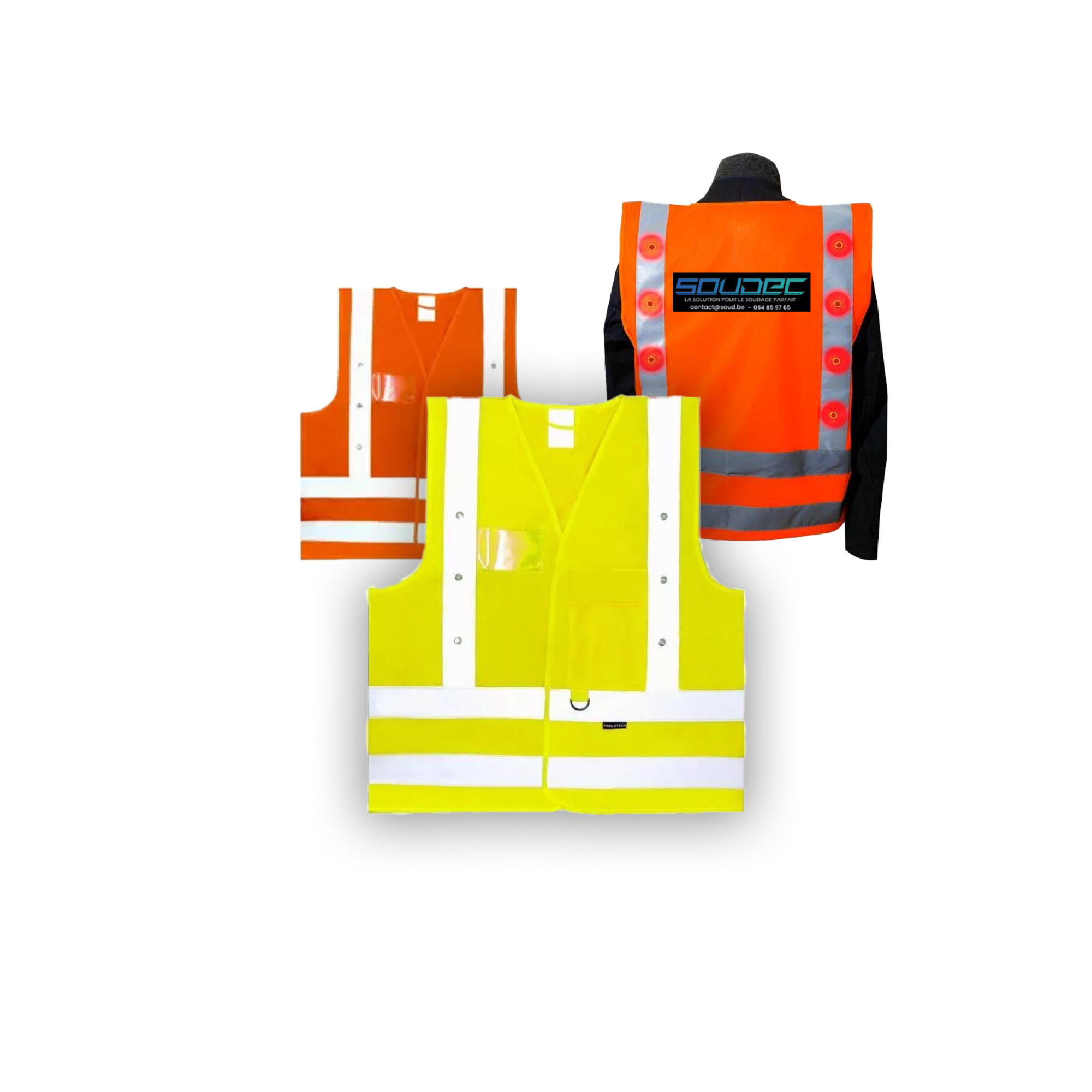 Gilets d'éclairage chantier